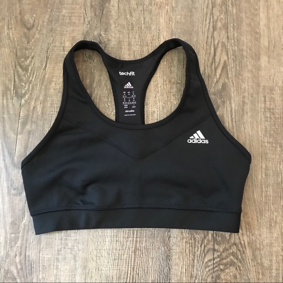 adidas Other - 〰️ADIDAS Black techfit clilalite sports bra L NWOT